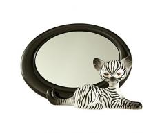 Goebel 66800228 Zebra Kitty Spiegel, Hartporzellan, bunt, 27,5 x 11,5 x 17 cm