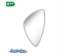 FACKELMANN LED Spiegel Organic Mirrors/Wandspiegel mit umlaufender LED-Beleuchtung/Maße (B x H x T): ca. 55 x 89 x 3 cm/hochwertiger Badspiegel/moderner Badezimmerspiegel/Breite 55 cm