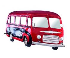 Haku-MÃ¶bel Wandgarderobe, 7 x 79 x H: 45 cm, rot-schwarz