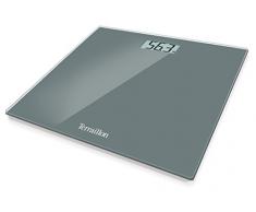 Terraillon Elektronische Personenwaage, Ultra flach, Automatisches Ein- und Ausschalten, GroÃe LCD-Anzeige, 150kg, TX1500, Grau