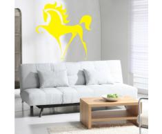 INDIGOS 4052166106467 Wandtattoo w529 Pferd / Pony Wandaufkleber 120 x 114 cm, gelb