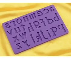 Teigschaber 13116Â flexique Buchstaben A-Z Silikonform 25Â x 15Â x 1Â cm, violett