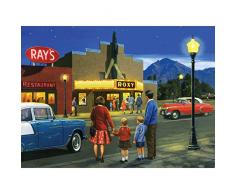 Royal Brush Malen nach Zahlen Kit 15.375-inch X 11.25-incha Night at the Movies, andere, mehrfarbig