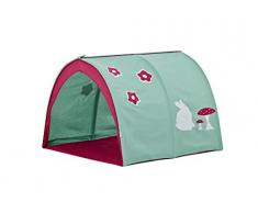 Hoppekids Tunnel/Höhle Forest für Hochbett, Halbhochbett, Spielbett Breite 90 cm, Textil, grün, 90 x 73 x 102 cm