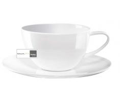 ASA A Table Café Au Lait Tasse, Porzellan, Weiß, 12.1 cm, 2-Einheiten