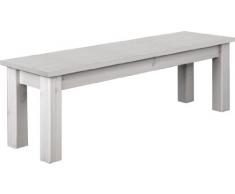 Steens Sitzbank Monaco Landhaus, 45 x 140 x 40 cm (H/B/T), Kiefer massiv weià lasiert