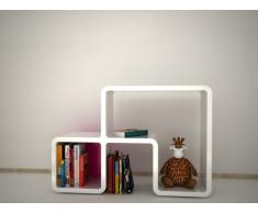 CUMIX DESIGN Regal System KMCM024 weiÃ,Rückwand pink