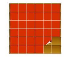 FoLIESEN Fliesenaufkleber fÃ¼r Bad und KÃ¼che - 10x10 cm - orangenrot matt - 240 Fliesensticker fÃ¼r Wandfliesen