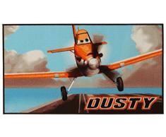 Disney 18438 Action Line Planes Teppich, Synthetikfaser, mehrfarbig, 80 x 140 x 1,12 cm