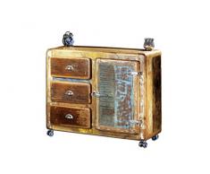 SIT-Möbel Fridge 2609-98 Kommode, recyceltes Altholz, bunt lackiert