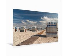 Premium Textil-Leinwand 120 x 80 cm Quer-Format Grömitz - Ostseebad an der Sonnenseite | Wandbild, HD-Bild auf Keilrahmen, Fertigbild auf hochwertigem Vlies, Leinwanddruck von Nordbilder