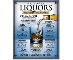 National Liquors Blechschild Flach Neu 31x40cm S1046