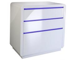 PHOENIX 158862WE Kommode Holz 45 x 78.5 x 78.5 cm, weiÃ