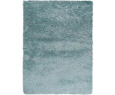 benuta Shaggy Hochflor Teppich Sophie Hellblau 80x150 cm | Langflor Teppich für Schlafzimmer und Wohnzimmer