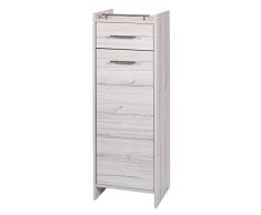 Schildmeyer 128028 Highboard, 40 x 114,5 x 33 cm, kalkeiche