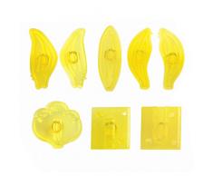 PME 103FF039 Jem Ausstechformen fÃ¼r MittelgroÃe Cymbidien, Sortiment, Kunststoff, Ivory, 11 x 2 x 15 cm, 8-teilig