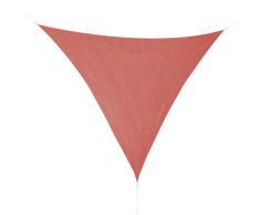 Corasol 160032 Premium Sonnensegel, 3,6 x 3,6 x 3,6 m, Dreieck, Wind- & wasserdurchlässig, rot