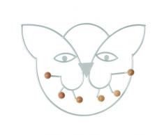 Haku-MÃ¶bel 89791 Wandgarderobe 48 x 6,5 x 34 cm, alu