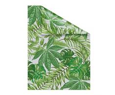 Lichtblick Fensterfolie 100 x 100 cm mit Motiv Blätter - Grün, Selbstklebender Sichtschutz ohne Bohren, blickdichtes Fensterdekor, für alle Glasflächen