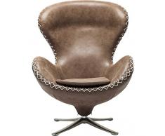 Drehsessel Lounge Bonanza, bequemer, moderner Cocktailsessel, XL Chillout Clubsessel im Retro-Design, hellbraun (H/B/T) 106x82x77cm