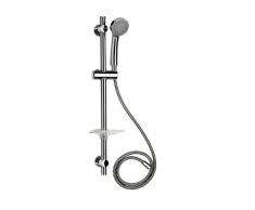 Croydex Essentials Dusch-Set mit Brause, Stange und Schlauch, WeiÃ
