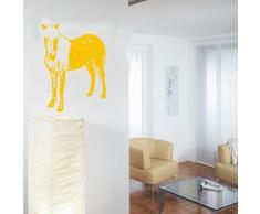 INDIGOS 4052166105521 Wandtattoo w527 Pferd / Pony Wandaufkleber 120 x 87 cm, gold