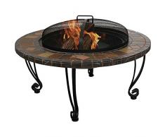 Endless Summer Outdoor Holz-Kamin, Schiefer und Marmor mit Akzenten Kupfer, MaÃe x MaÃe X 54.61Â cm