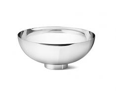 Georg Jensen Ilse Schale, SS, Spiegel, groÃ, Edelstahl, silber, 24Â x 24Â x 10,3Â cm