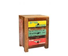 Sit Möbel 5759-98 Kommode Speedway, 45 x 33 x 60 cm, recyceltes Altholz, bunt lackiert