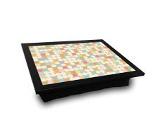 Asir Group LLC KYT-16 Mytray Knie Tablett mit Kissen, bunt