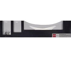 Duraline U-Regale Dekoratives Wandregal, MDF, Ebenholz, 42 x 10 x 10 cm