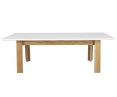 tenzo 5950-454 Profil Designer Couchtisch, 38 x 120 x 60 cm, weiÃ/eiche