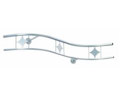 Haku-Möbel 49767 Garderobenleiste 85 x 22 x 13 cm, alu