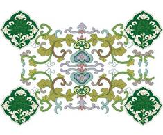 Indigos 4051719907643 Wandtattoo MD073 Javanischen Ornamente 60 x 42 cm, bunt farbig