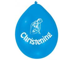 Amscan Luftballon, Taufe, 10Â StÃ¼ck, 22Â cm, sortiert