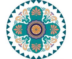 Indigos 4051719712209 Wandtattoo MF095 wundervolles Ornament Pflanze Blume Tribal 80 x 80 cm