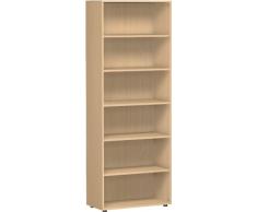 Gera MÃ¶bel S-386001-BU Regal Mailand 6 OH mit StandfÃ¼Ãen, 80 x 40 x 216 cm, buche