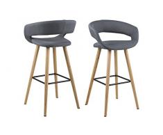 AC Design Furniture 64428 Barhocker, Stoff, dunkelgrau, 38 x 56 x 97 cm