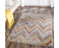 Safavieh Giulia gewebter Teppich, MNC220F, Mehrfarbig, 121 X 170 cm