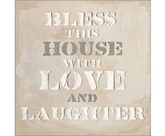 Pro-Art HP1721ZC Wandbild handgemaltes OriginalBless The, Bunt