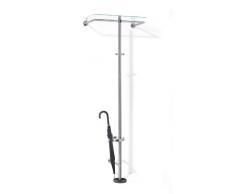 Zack 50677 ABILIO Standgarderobe, Wandmontage, Edelstahl matt