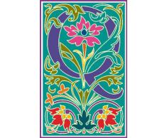Indigos 4051719711509 Wandtattoo MF085 Q Buchstabe wundervolles Ornament Pflanze Blume Tribal 80 x 50 cm