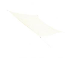 Corasol 160057 Premium Sonnensegel, 3,6 x 3,6 m, Quadrat, wasserabweisend, Creme-weiß