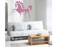 INDIGOS 4052166106429 Wandtattoo w529 Pferd / Pony Wandaufkleber, 96 x 91 cm, violett