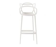Kartell Masters Hocker, Plastik, weiÃ, 52 x 109 x 49 cm