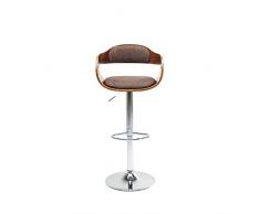 Kare Monaco Schoko Barhocker, Andere, Braun, 48 x 48 x 106 cm