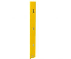 Miami 715701GE Wandgarderobe mit 3 Haken, Holz, gelb, 2,2 x 14 x 120 cm