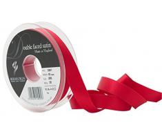 Berisfords 3501Â Satinband 15Â mm rot 250Â 10,5Â x 10,5Â x 3Â cm Double Face Poly Satinband, rot