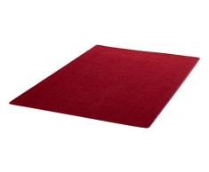 Hanse Home 101151 unifarben Teppich Läufer Brücke Bettumrandung Stufenmatten Treppenschoner, rot, 200 x 200 cm
