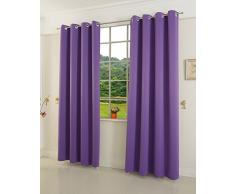Verdunkelungsvorhang Ãsen matt uni Farben, Lila, 245x140 (HxB) blickdicht Blackout, 20600